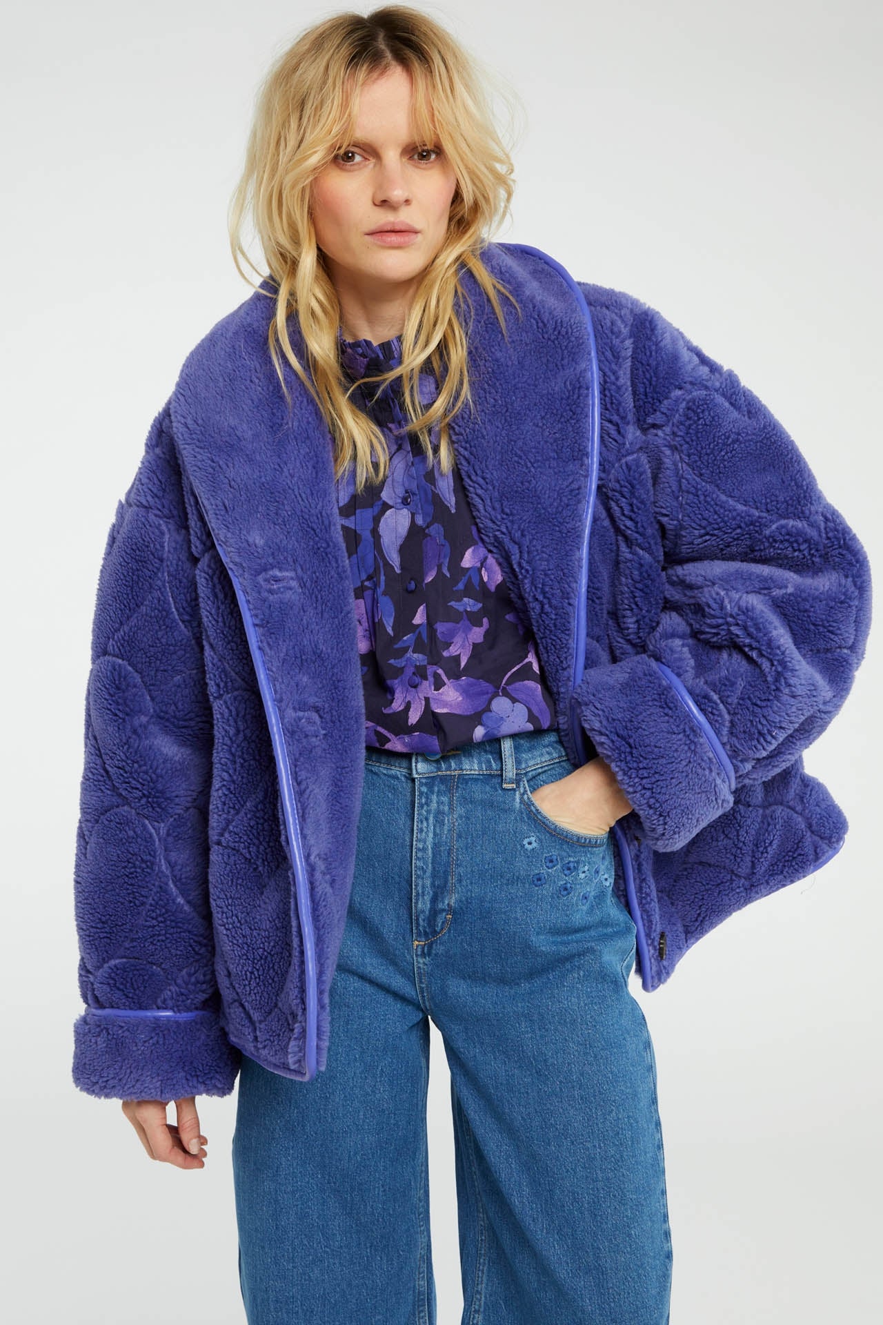 Merlin Jacket | Poppy Purple Melange – Fabienne Chapot
