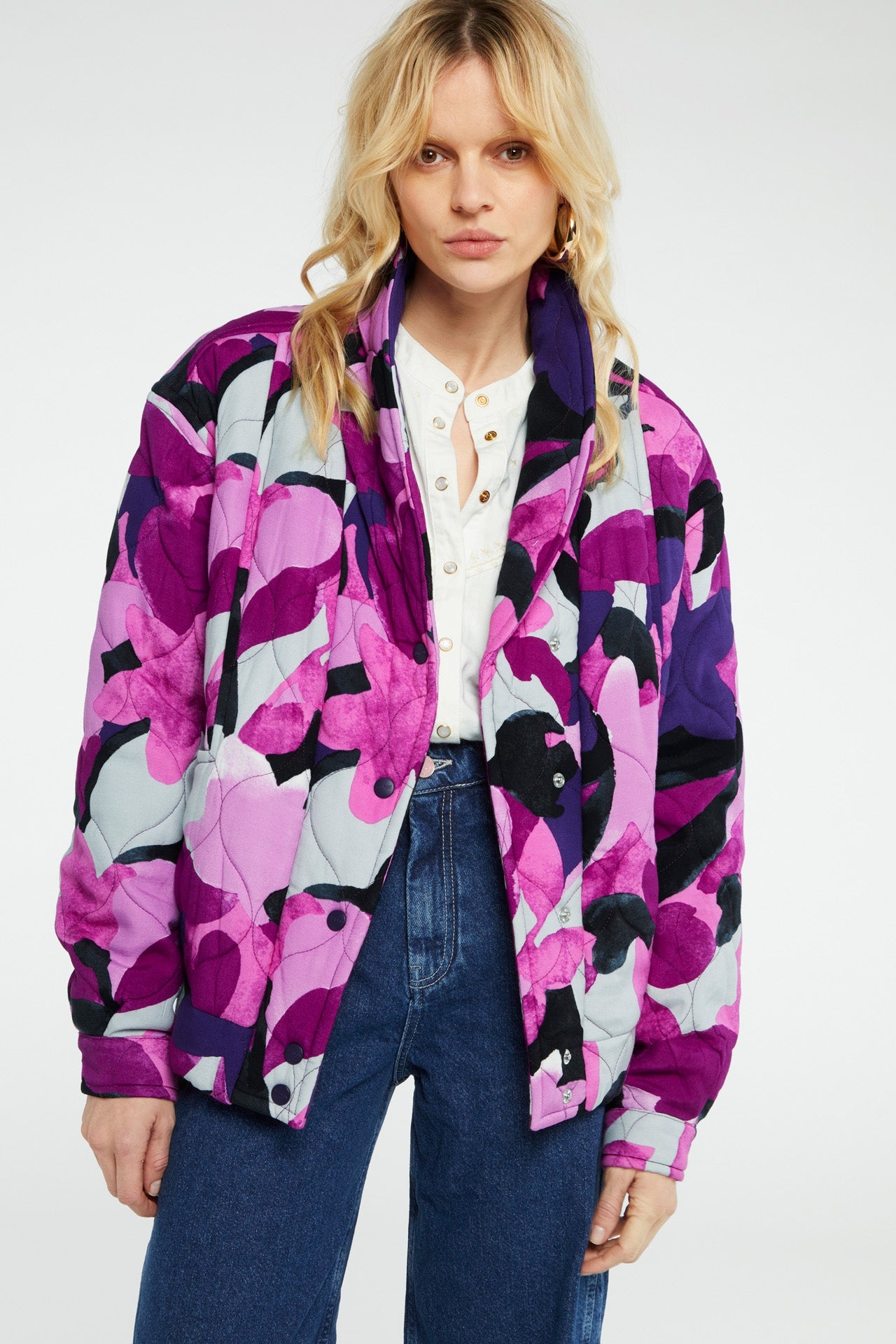 Quincy Jacket | Bubble Gum Pink/Mist