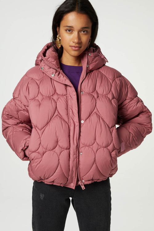 Prisca Short Puffer | Dirty Pink