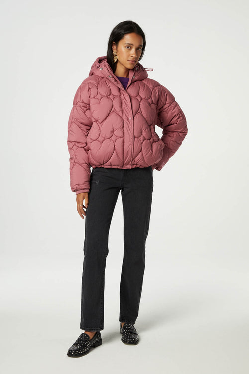 Prisca Short Puffer | Dirty Pink