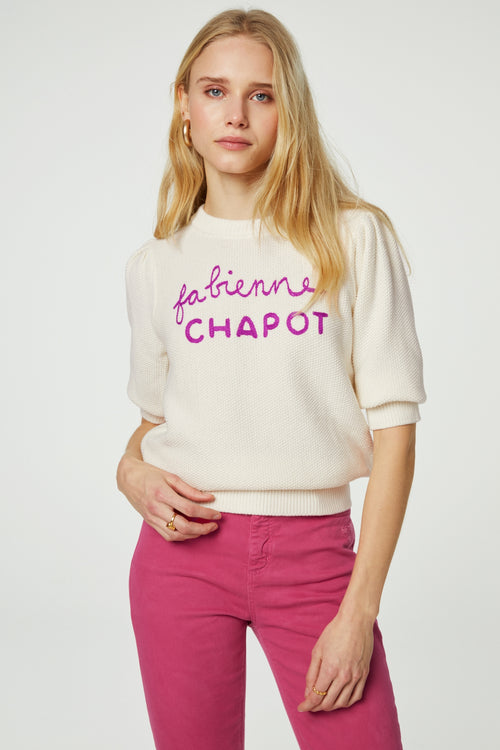 Ravi Logo Pullover | Cream White