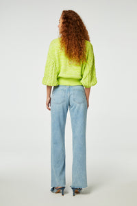 Suzy 3/4 sleeve Pullover | Lovely Lime