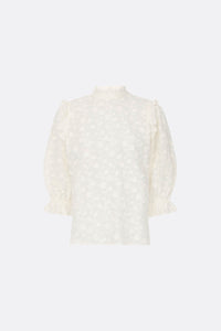 Fien Broderie Top | Cream White