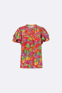 Bobbie Blouse | Mimosa/Tomato