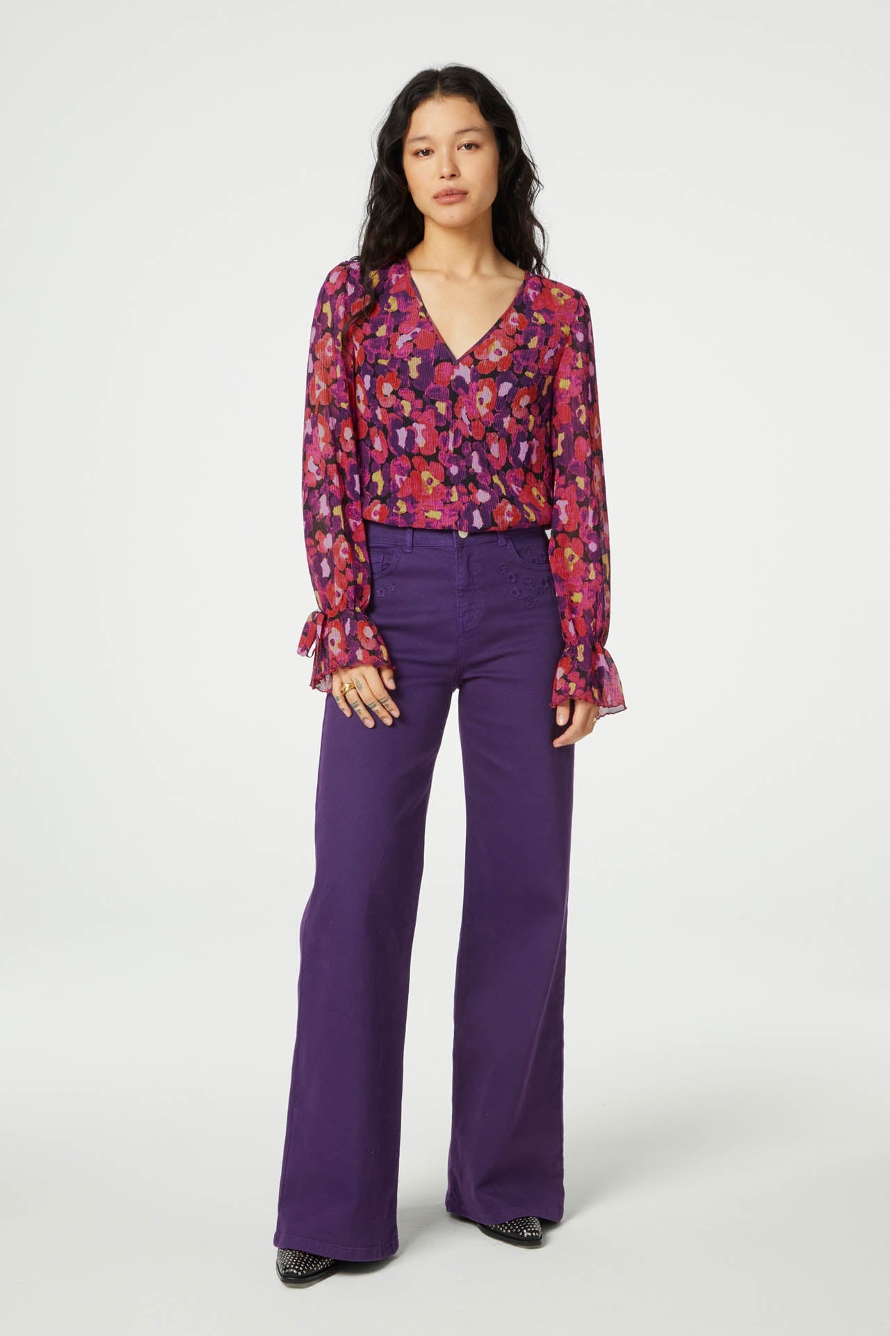 Thea Wide | Eggplant