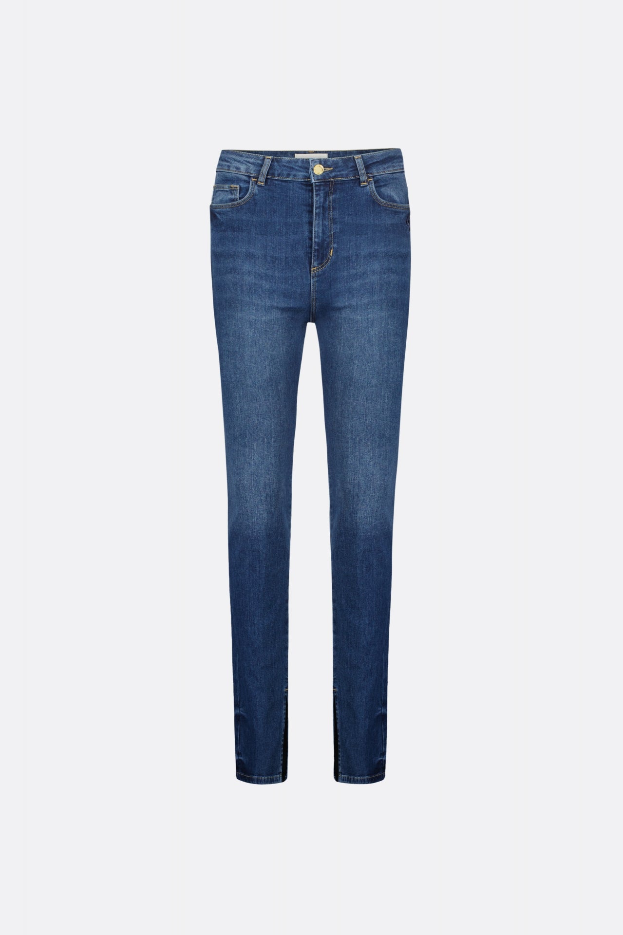 Eva Slim Split | Medium Wash