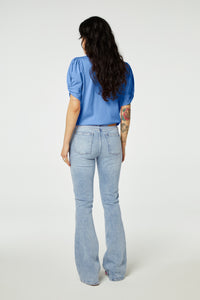 Molly Twist Pullover | Cornflower Blue