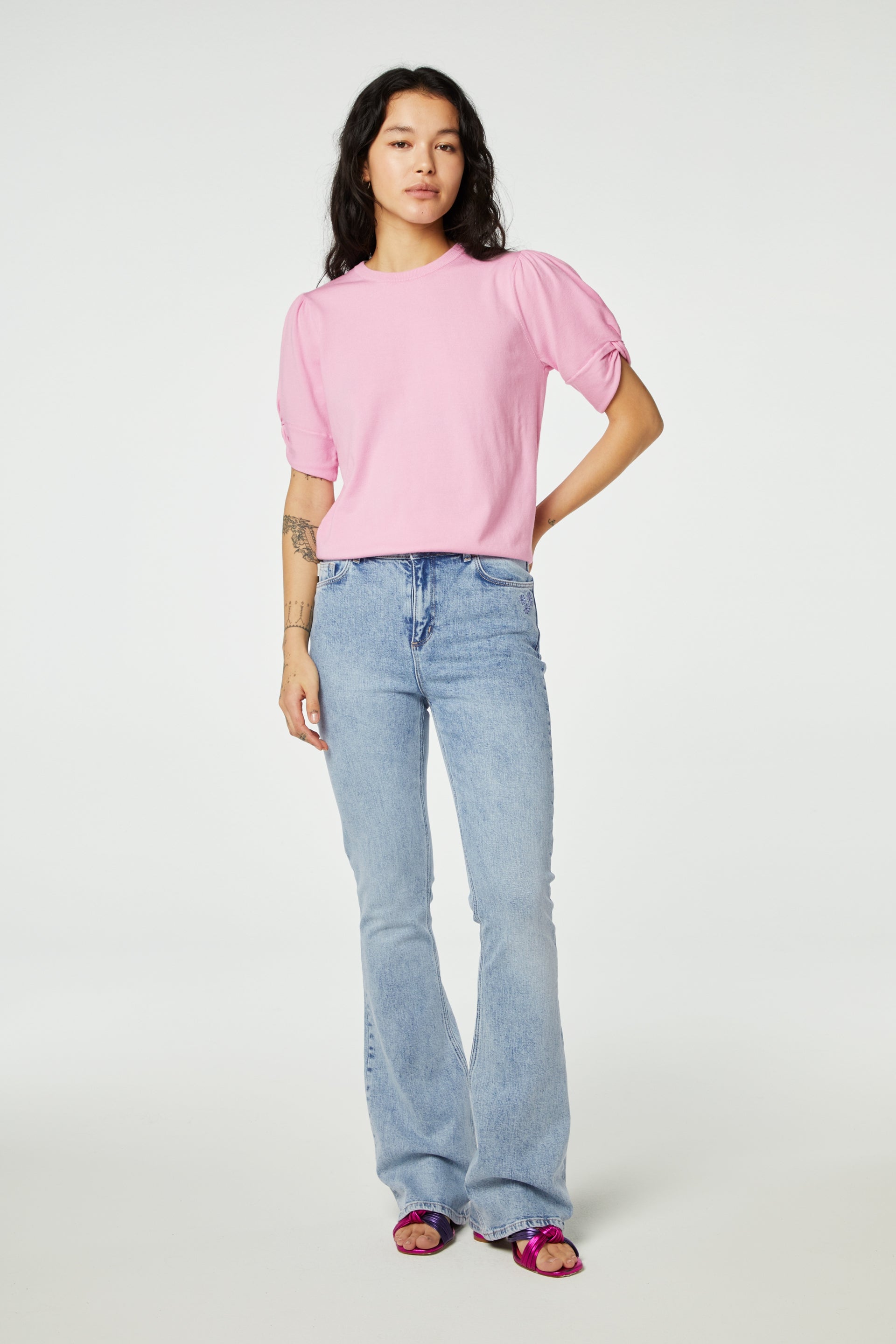Molly Twist Pullover | Pink Rose