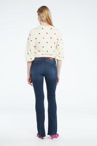 Holly Pullover | Cream White/Aubergin