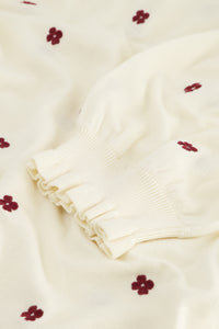 Holly Pullover | Cream White/Aubergin