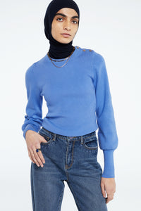 Lillian Pullover | Riad Blue