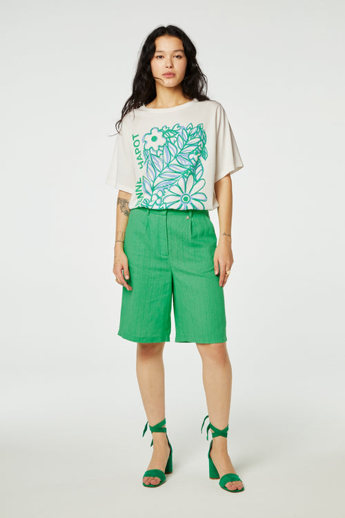 Julia Shorts | Green Apple
