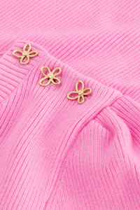 Lillian Short Sleeve Pullover | Pink Candy