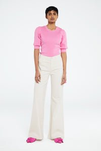 Lillian Short Sleeve Pullover | Pink Candy