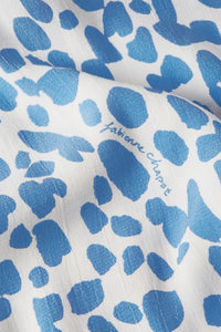 Elle Tess Top | Cream White/Ocean Bl