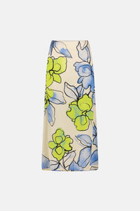 Laurie Skirt | Cream White/Cornflow
