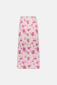 Laurie Skirt | Hot Pink/Cream White