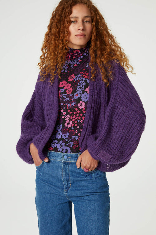 Harper Cardigan | Eggplant