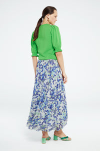 Bobo Frill Skirt | Riad Blue/Holy Guaca
