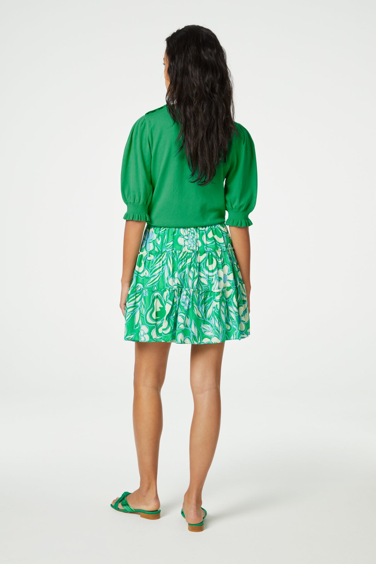 Mitzi Skirt | Green Apple/Grass Is