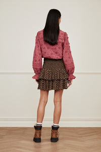 Mary Skirt | Black/Crazy Clay