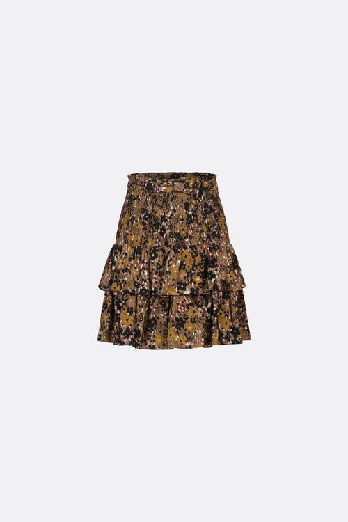 Mary Tess Skirt | Classy Camel/Black