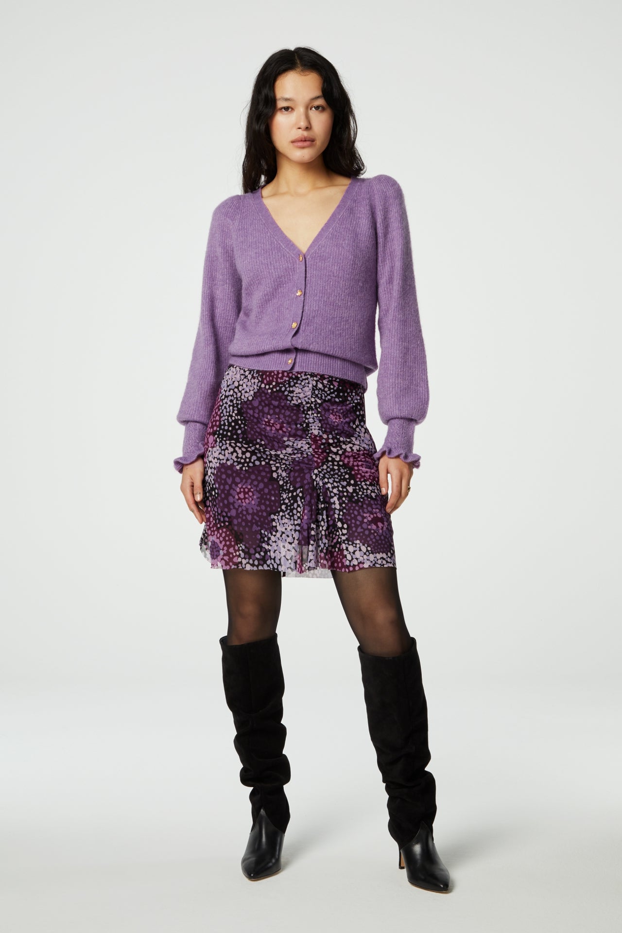 Jessy Short Skirt | Grape/Rioja