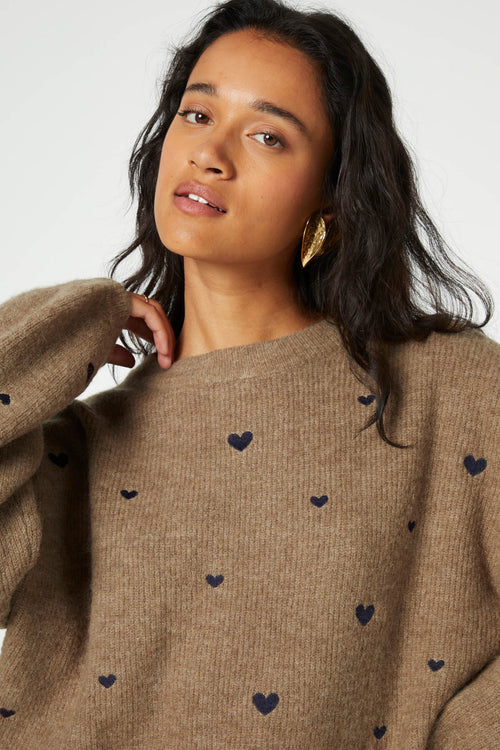 Lidia Pullover | Toffee Melange