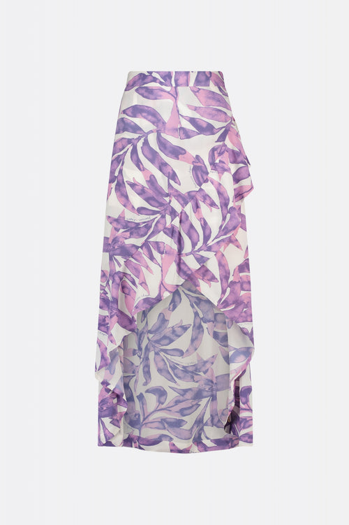 Kaia Skirt | Warm White/Dusty Lov