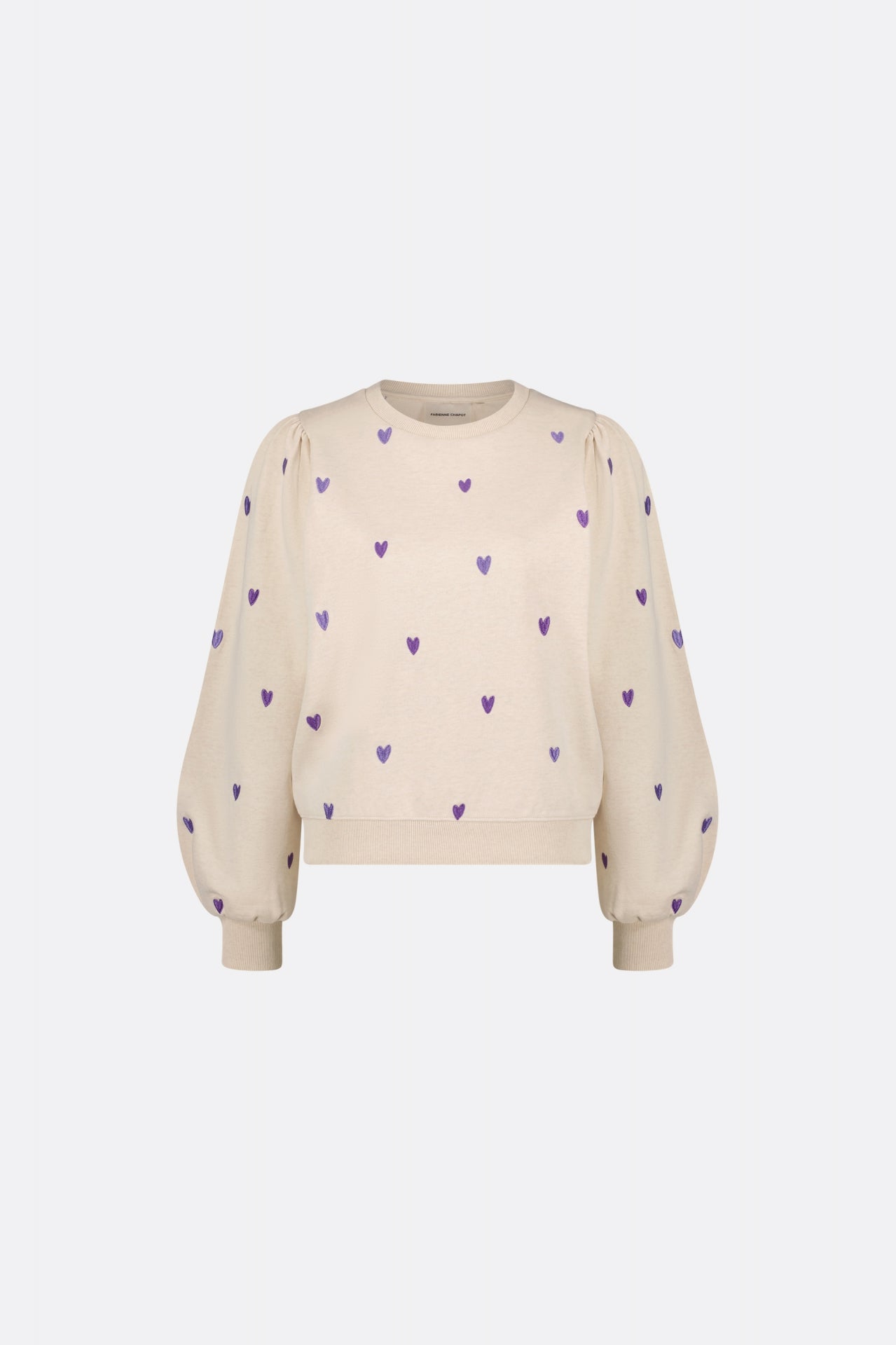 Dina Sweater | Oatmeal/Purple
