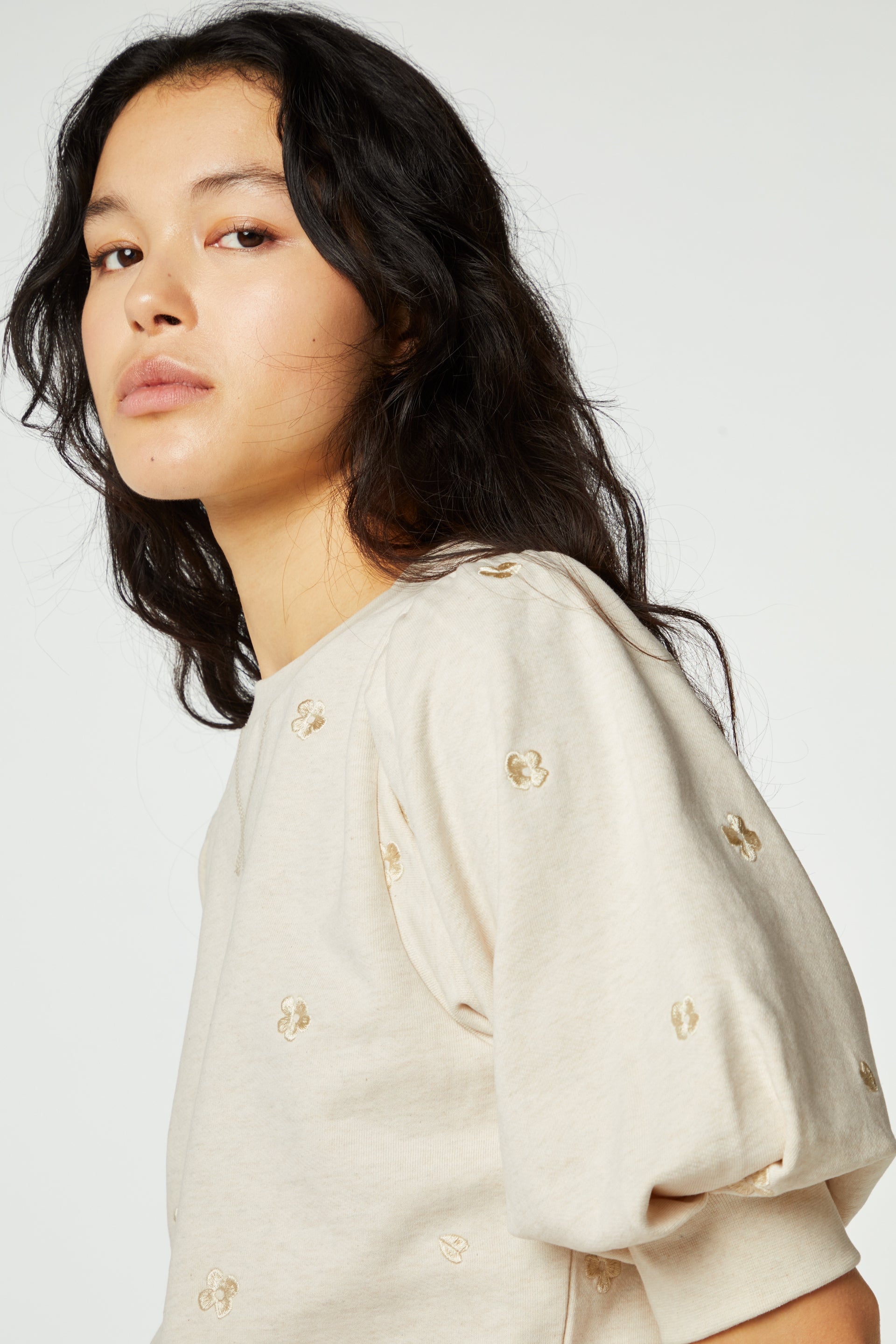 Jana SS Sweater | Oatmeal Melange