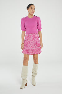 Lillian SS Pullover | Bubble Gum Pink
