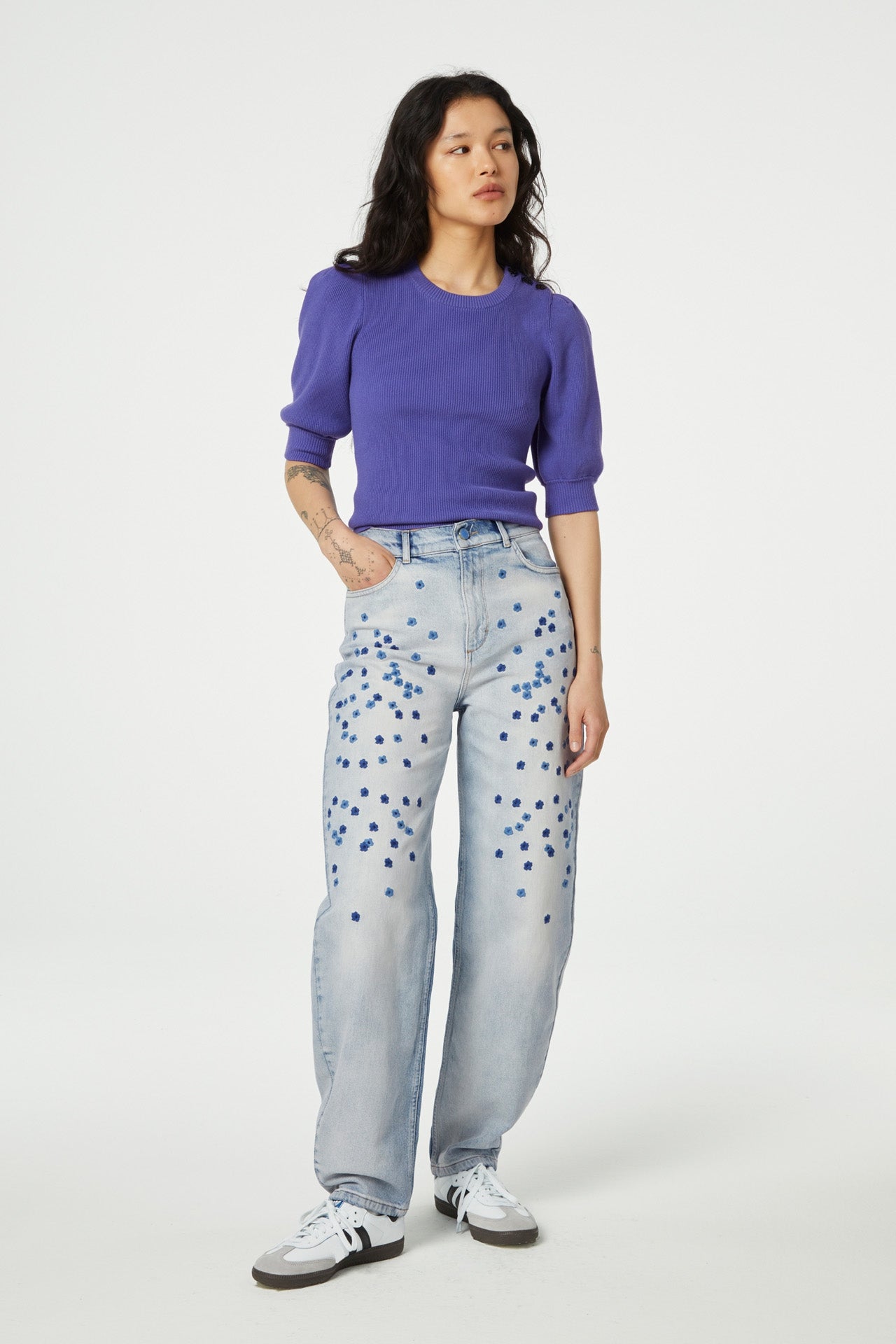 Lillian SS Pullover | Poppy Purple