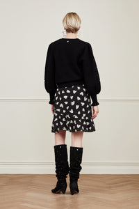 Bobbine Indi Skirt | Black/Warm white