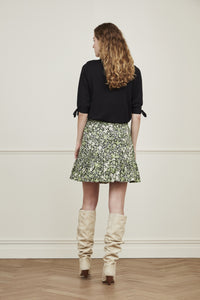 Tilly Skirt | Black/Moss