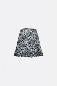 Tilly Skirt | Navy/Warm White