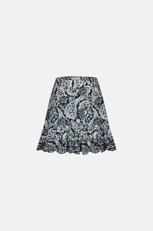 Tilly Skirt | Navy/Warm White