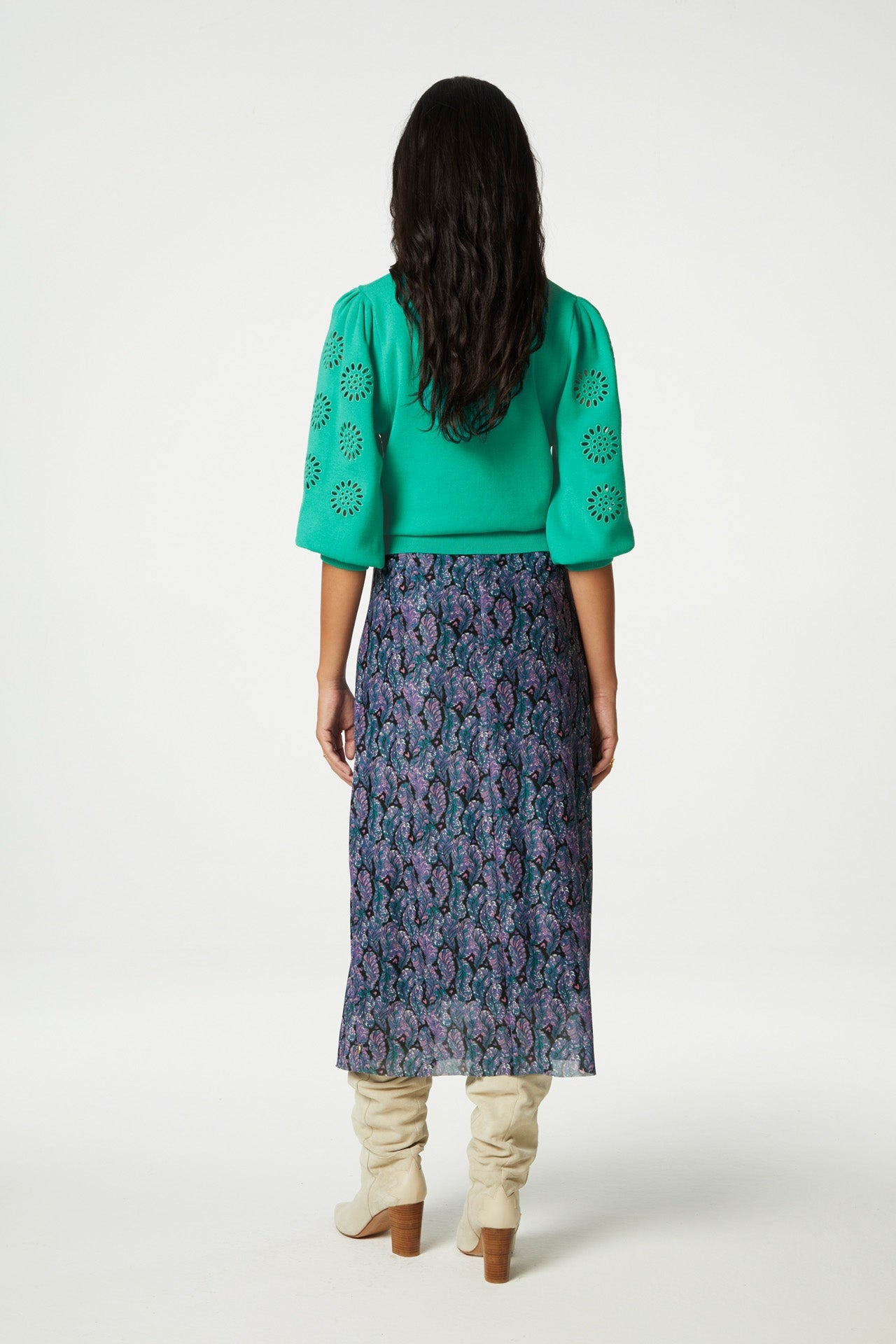 Jessy Midi Skirt | Antra/Poppy Purple