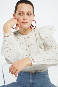 Bailey Top | Cream White