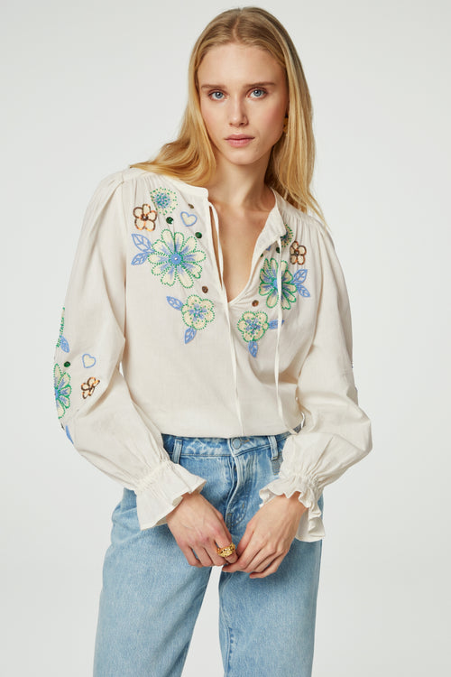 Caroline Top | Cream White