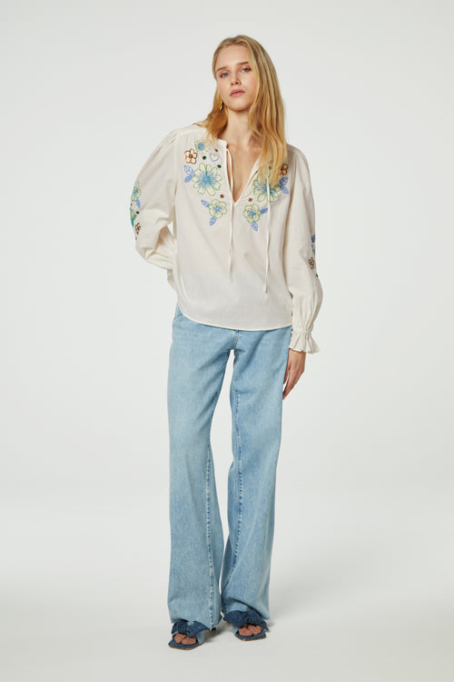 Caroline Top | Cream White