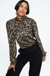 Billy Top | Black/Rattan