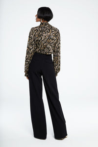 Billy Top | Black/Rattan