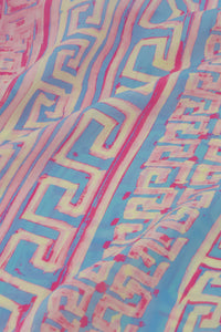 Eline Top | Pink Sunset/Azure Bl
