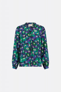Frida Blouse | Green Envy/Poppy Pur
