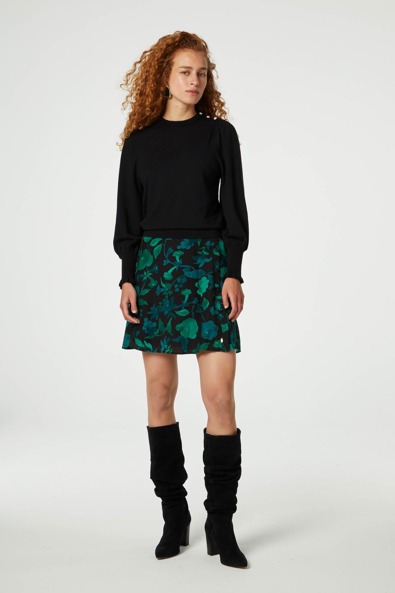 Lydia Short Skirt | Bright Teal/Tasty Te