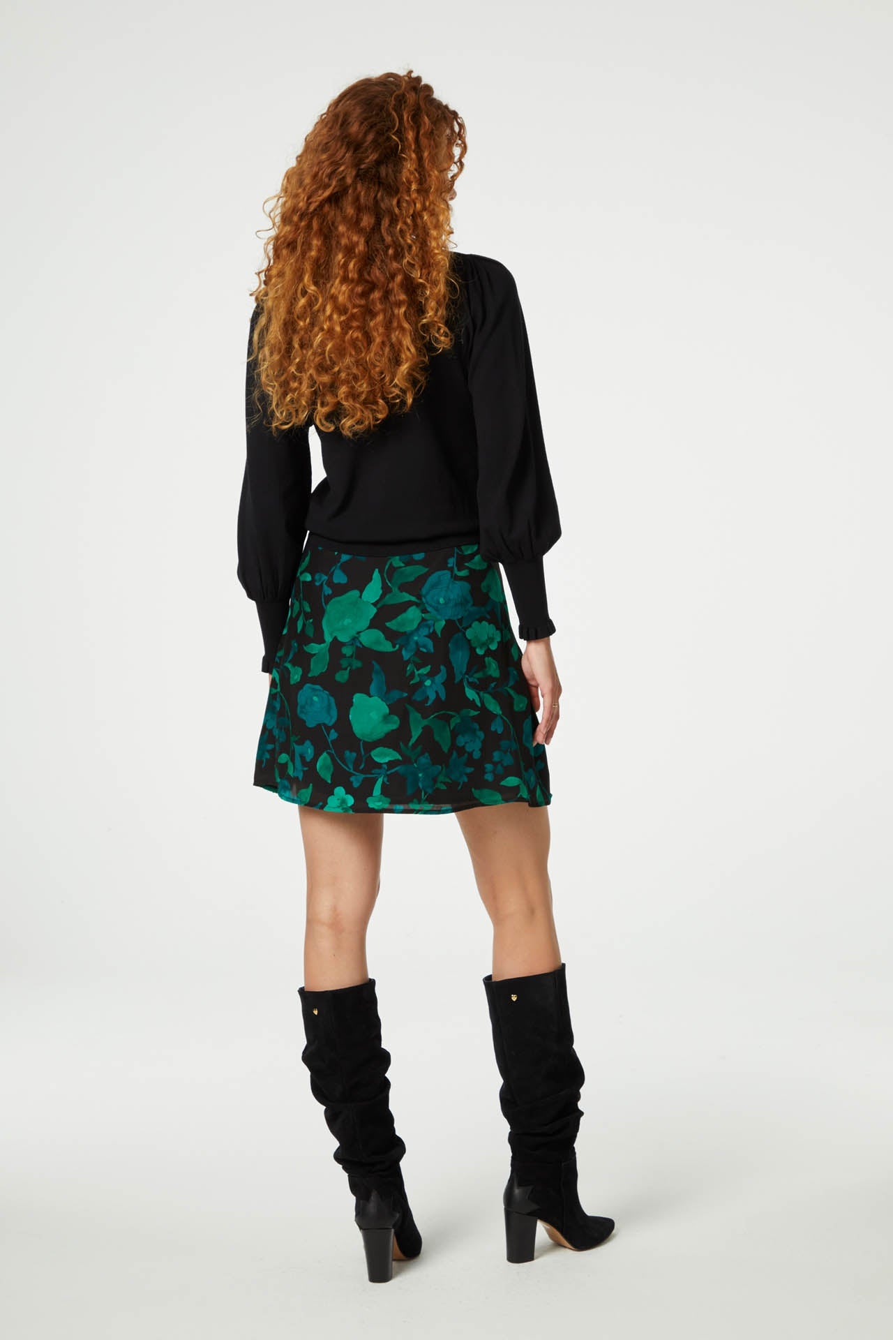 Lydia Short Skirt | Bright Teal/Tasty Te