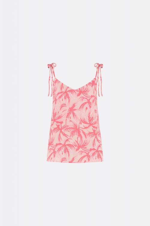 Eline Top | Pink Grapefruit/Char