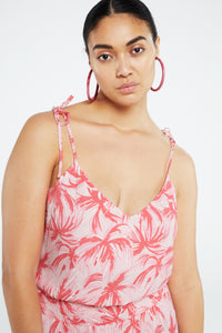 Eline Top | Pink Grapefruit/Char