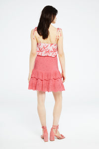 Eline Top | Pink Grapefruit/Char